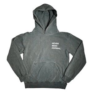 Bananas Monkey Never Been Normal Hoodie Gray Pullover